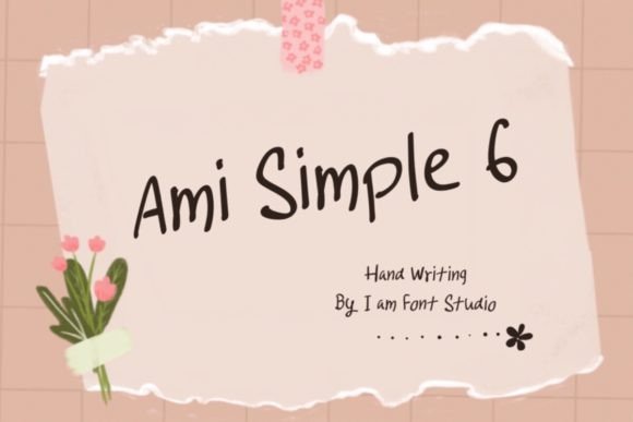 Ami Simple 6: A Handwritten Font for Authentic Design