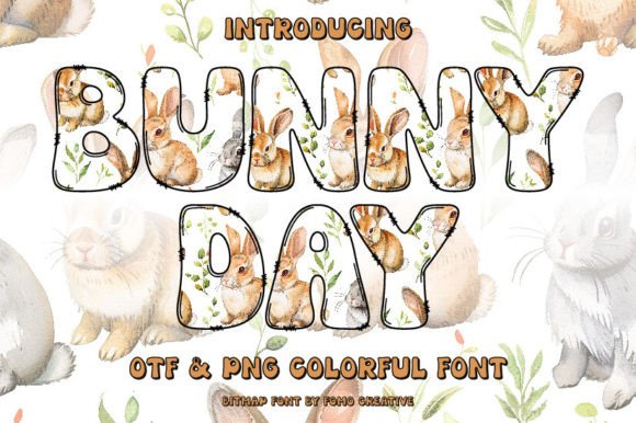 Bunny Day: A Color Font for Playful Design