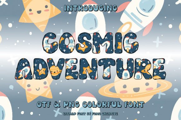 Cosmic Adventure Color Font: Elevate Your Design Universe