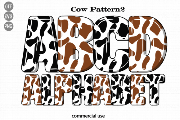 Cow Pattern: A Unique Color Font for Bold Branding