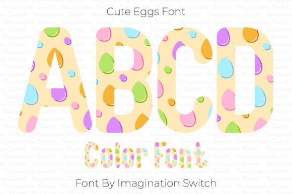 Cute Eggs: A Colorful Typographic Asset for Creative Design