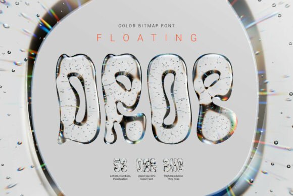 Explore the Floating Drop 3D Font for Modern Design