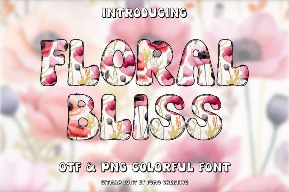 Floral Bliss: Elevate Your Design with Colorful Typography