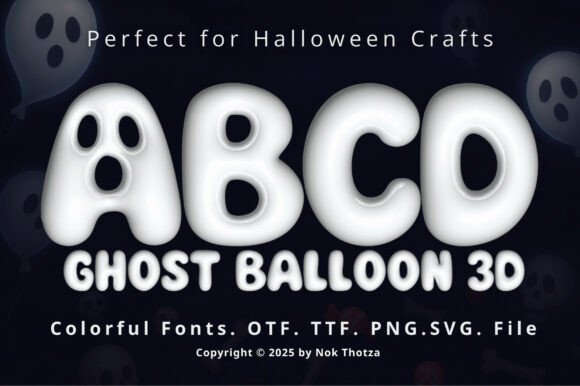 Ghost Balloon 3D: A Playful Typeface for Spooky Designs