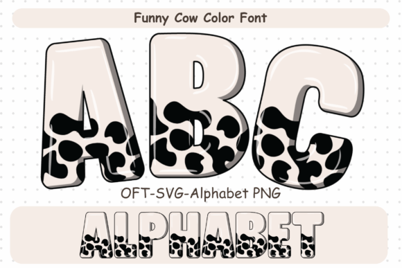 Inject Playful Authenticity with the Funny Cow Doodle Alphabet