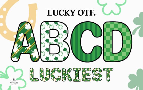Lucky Luckiest Bundle: A Festive Color Font for Vibrant Designs