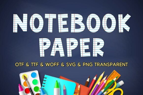 Notebookpaper: A Playful Color Font for Creative Design