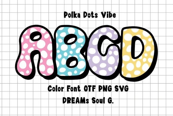 Polkadotsvibeviolet: A Playful Font for Modern Design