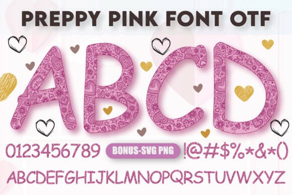 Preppy Pink: Elevating Design with Romantic Typography