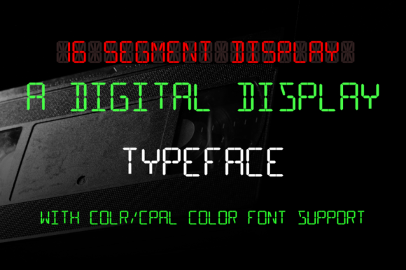 Reviving Retro Aesthetics with 16 Segment Display Typography