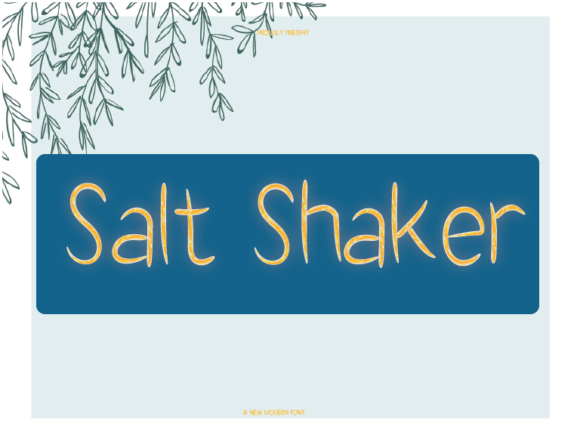 Salt Shaker: A Playful Sans-Serif for Modern Design