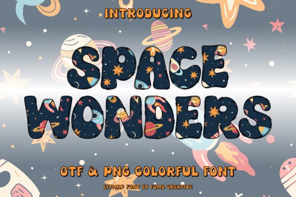 Space Wonders: Elevating Design with Cosmic Color Fonts