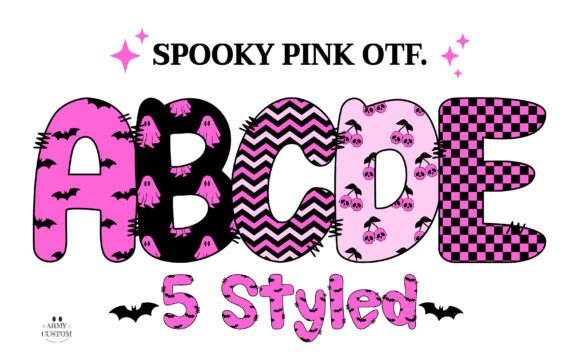 Spookypink Bats: A Playful Font for Modern Design