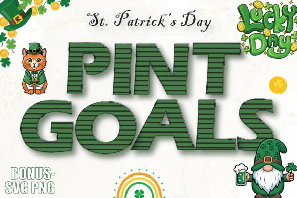 St. Patrick's Day Pint Goals: A Designer's Festive Font