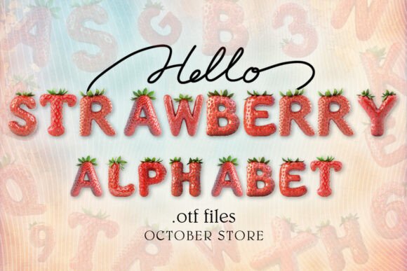 Strawberry Alphabet: A Fresh Typeface for Summer Designs
