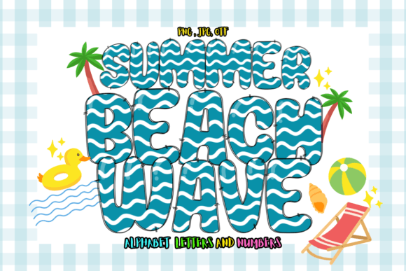 Summer Beach Wave: A Vibrant Color Font for Dynamic Designs