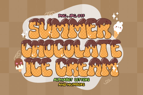 Summer Chocolate Ice Cream: A Sweet Font for Designers