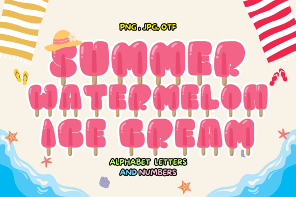 Summer Watermelon Ice Cream: A Fresh Design Asset