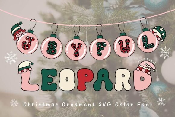 The Joyful Leopard: A Vibrant Design Asset for Festive Projects